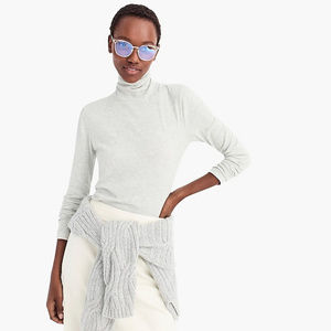 J Crew light gray tissue turtleneck